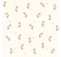 Yellow Daisies Pattern Front Room Wallpaper
