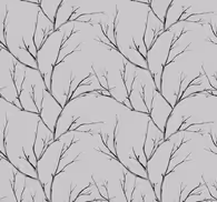 Fine grey trees bedroom wallpaper