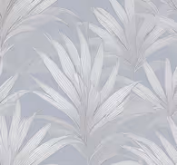 Palm leaves grey wallpaper