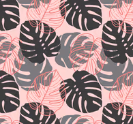 Tropical Monstera leaves wallpaper