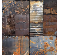 Industrial style tile effect wallpaper