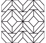 Black and white geometric pattern contemporary wallpaper