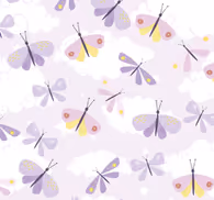 pattern in pastel purple tones Butterfly Wallpaper