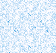 Football, soccer doodle set illustration bedroom wallpaper