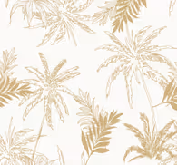 golden tropical leaves Living room wallpaper