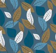 simple leaves pattern Living room wallpaper