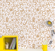 Alphabet Pattern lettering wallpaper
