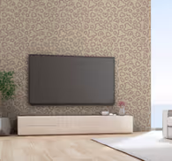 Brown elegant motif leopard print wallpaper