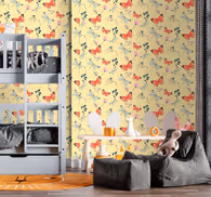 Butterflies wallpaper butterflies floral design