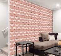 Floral wallpaper in soft floral elegance