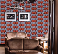 Hexagonal Harmony wallpaper geometric
