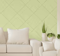 Green chevron motif contemporary wallpaper