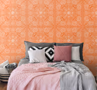 Paisley Tile Bedroom Wallpaper
