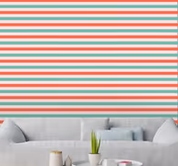 Red and green horizontal stripes Xmas Wallpaper