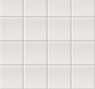 Simple white motif tile effect wallpaper