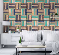 Wooden Pattern Textured Wallpaper