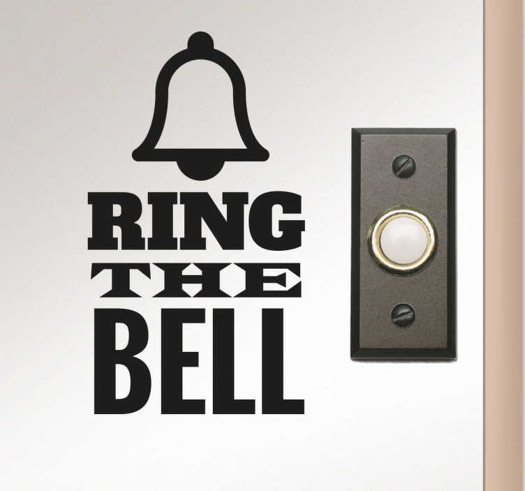 ring the bell sticker 8516
