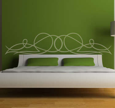 Double Loop Headboard Decal
