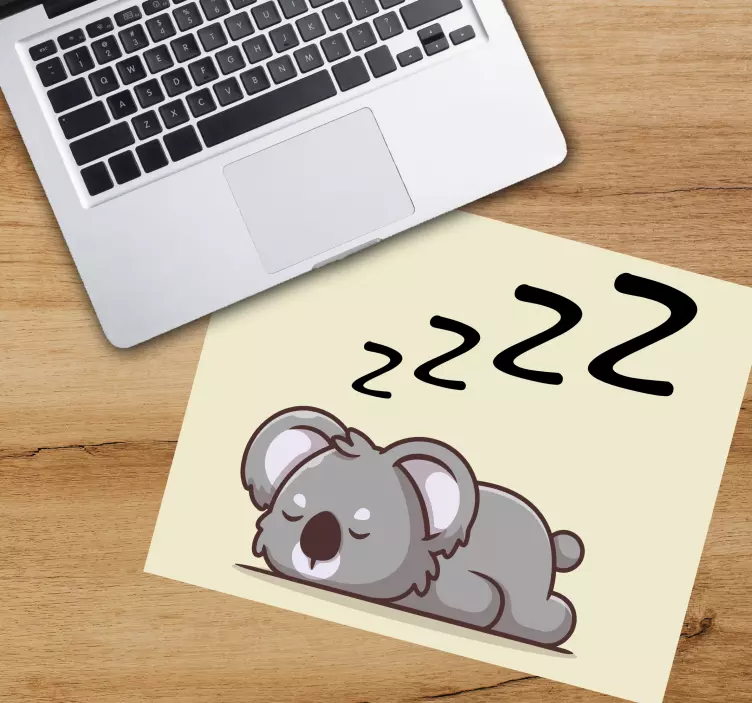 Anime mouse pad sleeping koala design - TenStickers