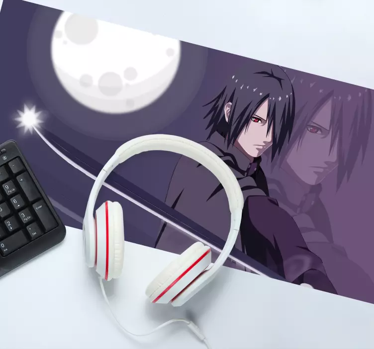 Anime mousepad warrior with sword - TenStickers