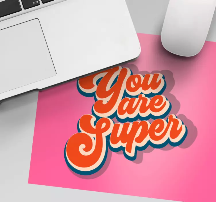 Believe in yourself mouse pad quotes - TenStickers