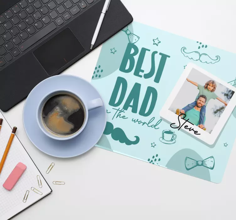 Best Dad father's day personalised mouspad - TenStickers