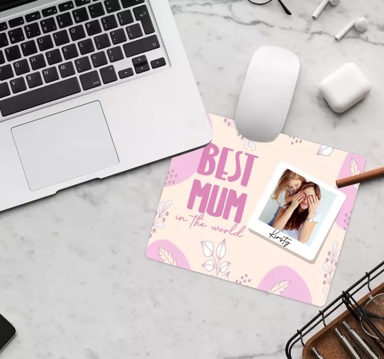 Best Mum mother's day personalised mousepad - TenStickers