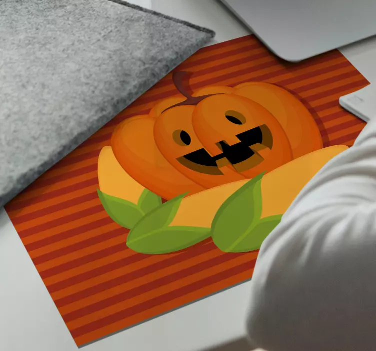 Christmas mousepad cheerful pumpkin design - TenStickers
