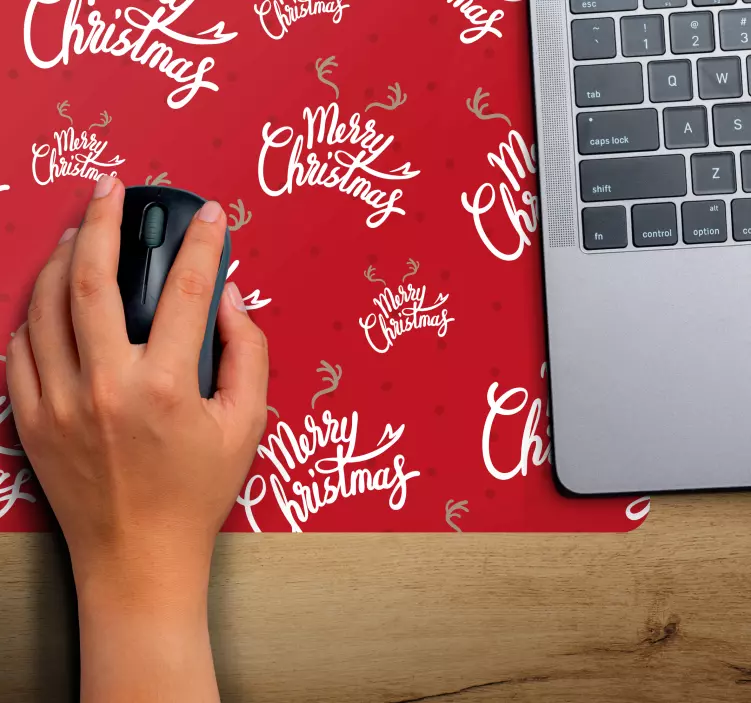 Christmas mousepad festive holiday wishes - TenStickers