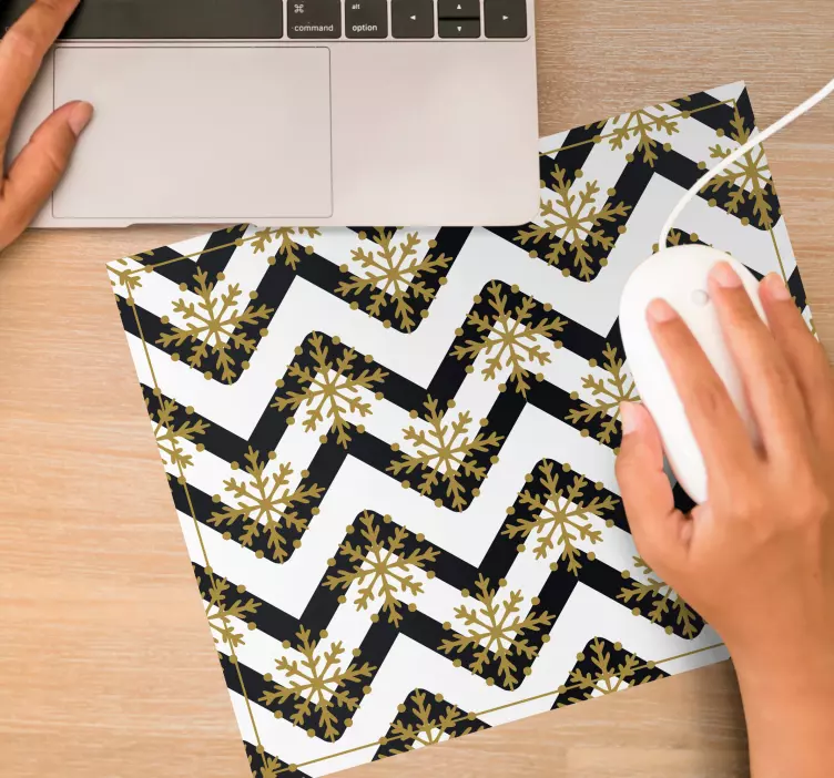 Christmas mousepad festive snowflake design - TenStickers