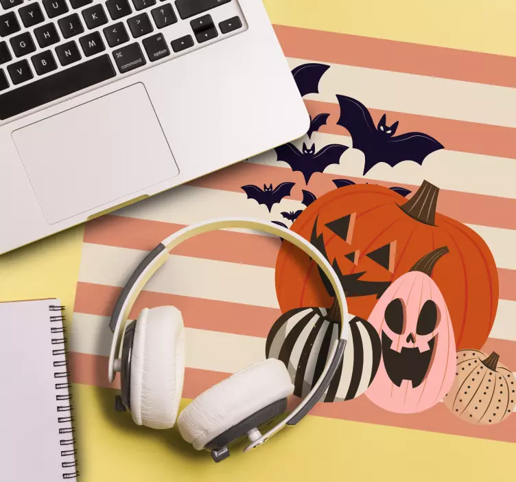 Christmas mousepad spooky pumpkin collection - TenStickers