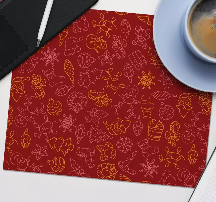 Christmas mousepad with cheerful holiday designs - TenStickers