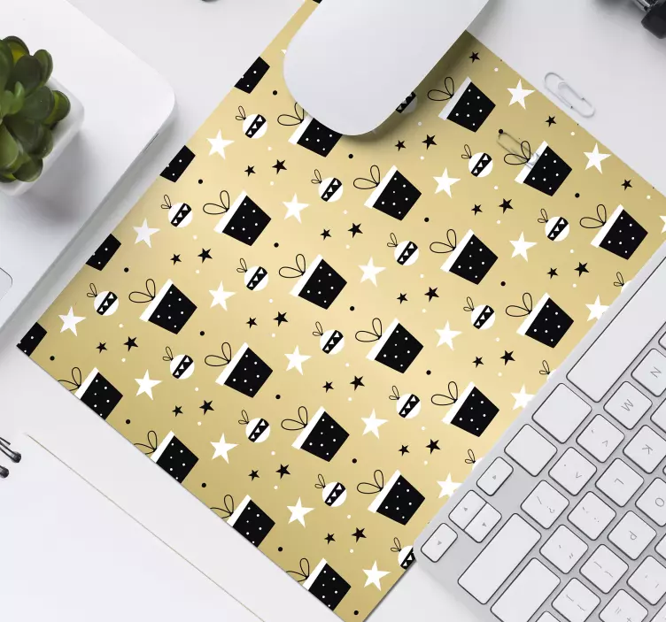 Christmas mousepad with festive gift design - TenStickers