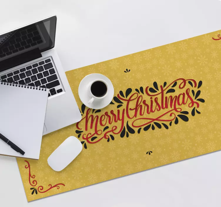 Christmas mousepad with festive typography design - TenStickers