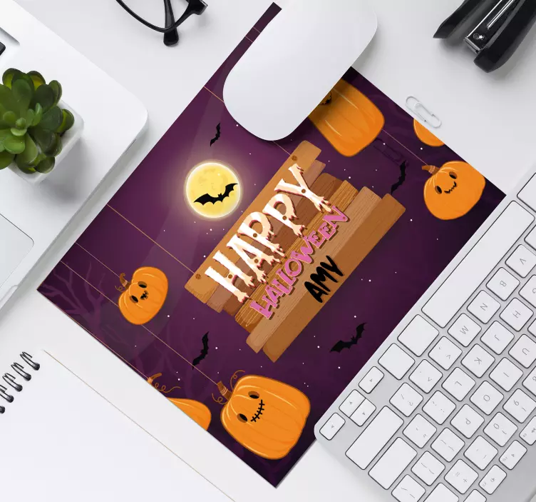 Christmas mousepad with happy halloween design - TenStickers