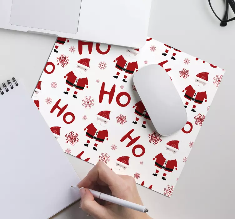 Christmas mousepad with santa claus design - TenStickers