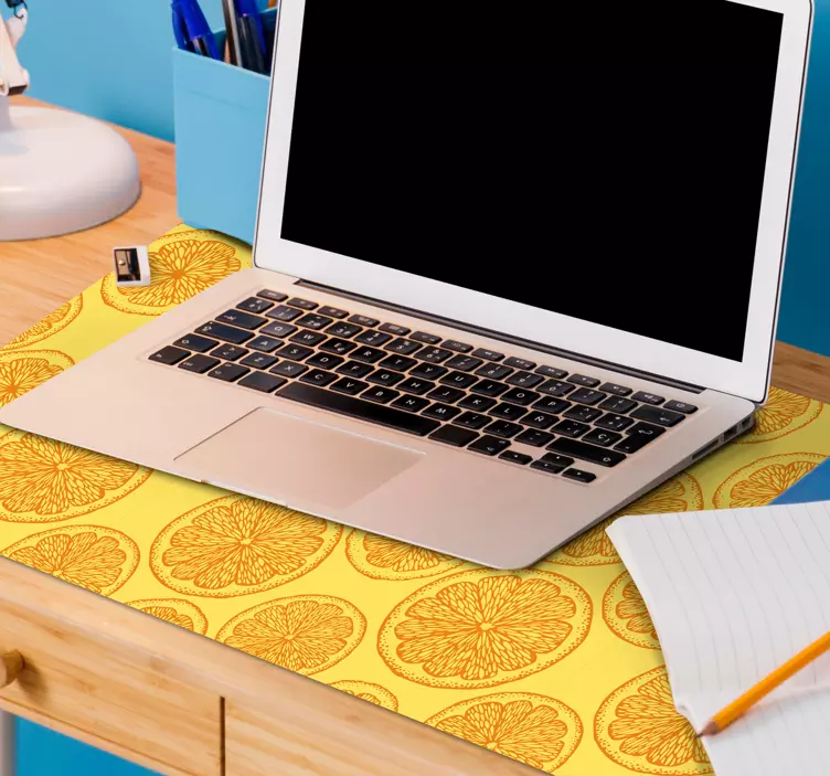 Citrus Slice Motif mouse pad patterns - TenStickers