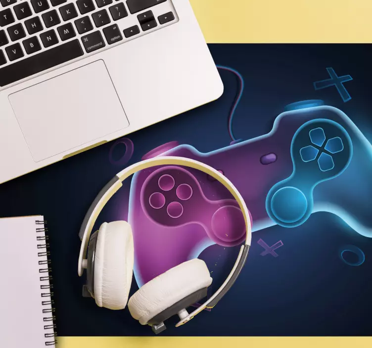 Colorful game controllers gaming mouse pad - TenStickers