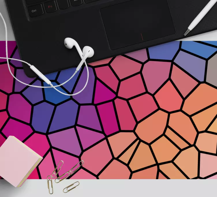 Colorful Geometric Shapes mouse pad patterns - TenStickers