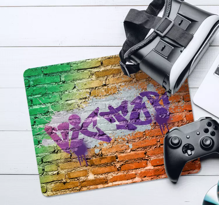 Custom graffiti personalised mousepad - TenStickers