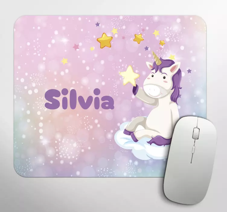 Cute Unicorn personalised mouse pad - TenStickers
