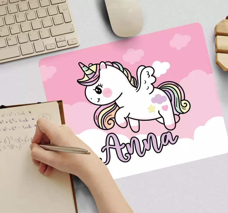 Cute unicorn fantasy gaming mouse pad - TenStickers