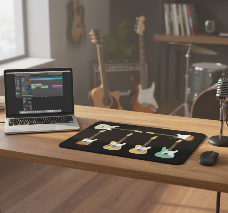 Fender guitars collection mousepad - TenStickers