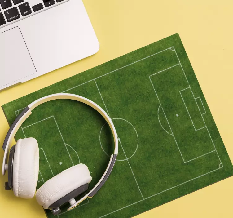 Football field world map mouse pad - TenStickers