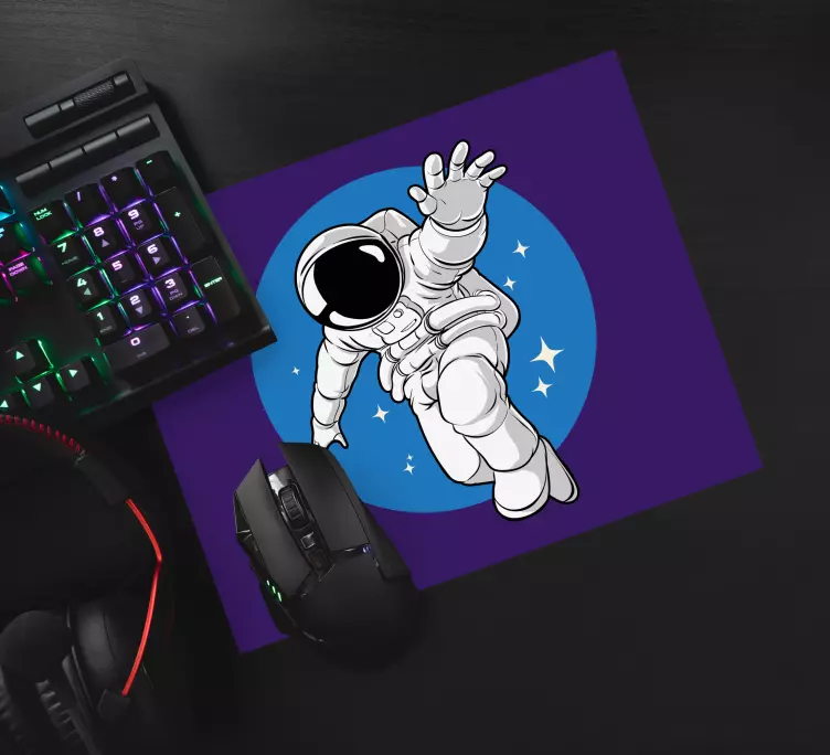 Gaming mouse pad astronaut in space - TenStickers