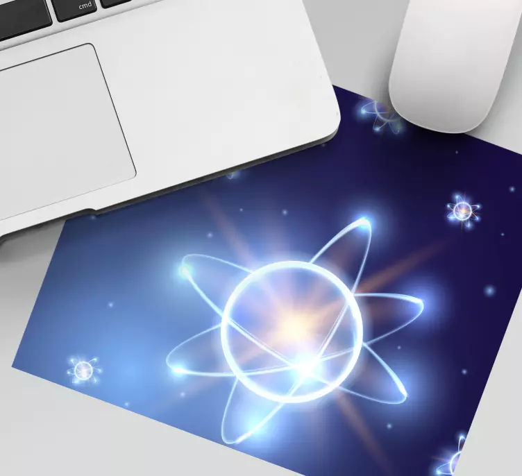 Gaming mouse pad atomic particle glow - TenStickers