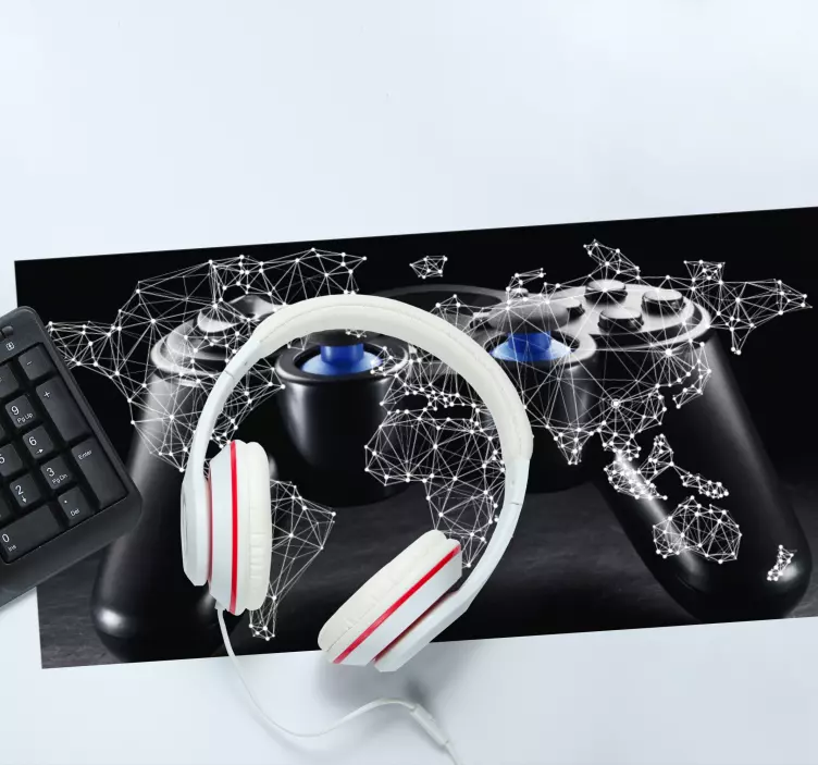 Gaming mouse pad connected controller universe - TenStickers