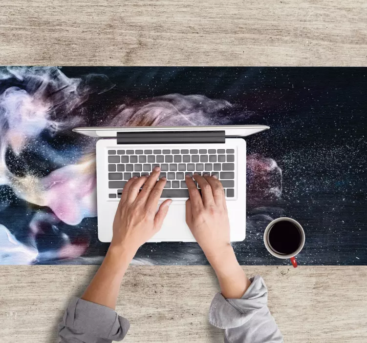 Gaming mouse pad cosmic cloud swirls - TenStickers