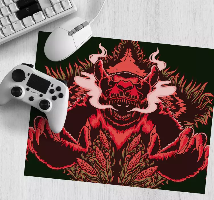 Gaming mouse pad fearsome beast design - TenStickers
