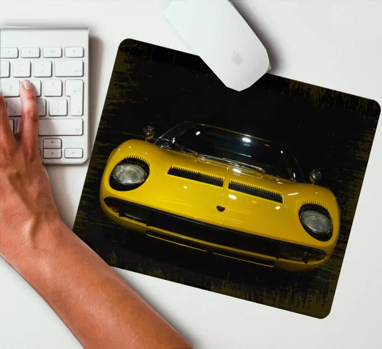 Gaming mouse pad lamborghini front view - TenStickers